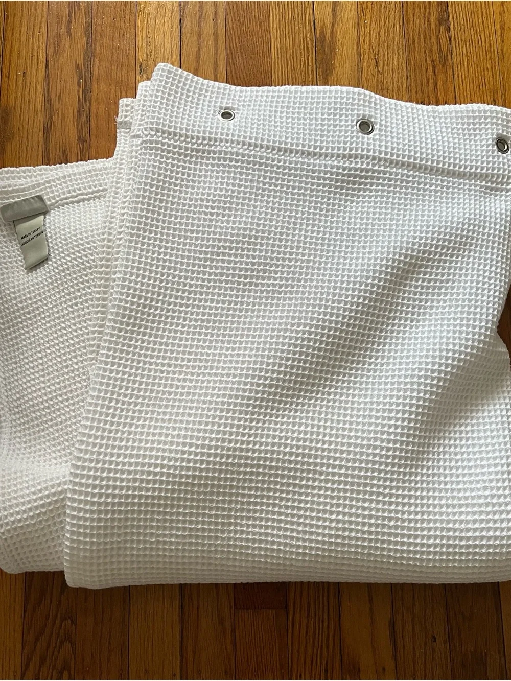 Sale! Pottery Barn waffle weave cotton shower curtain